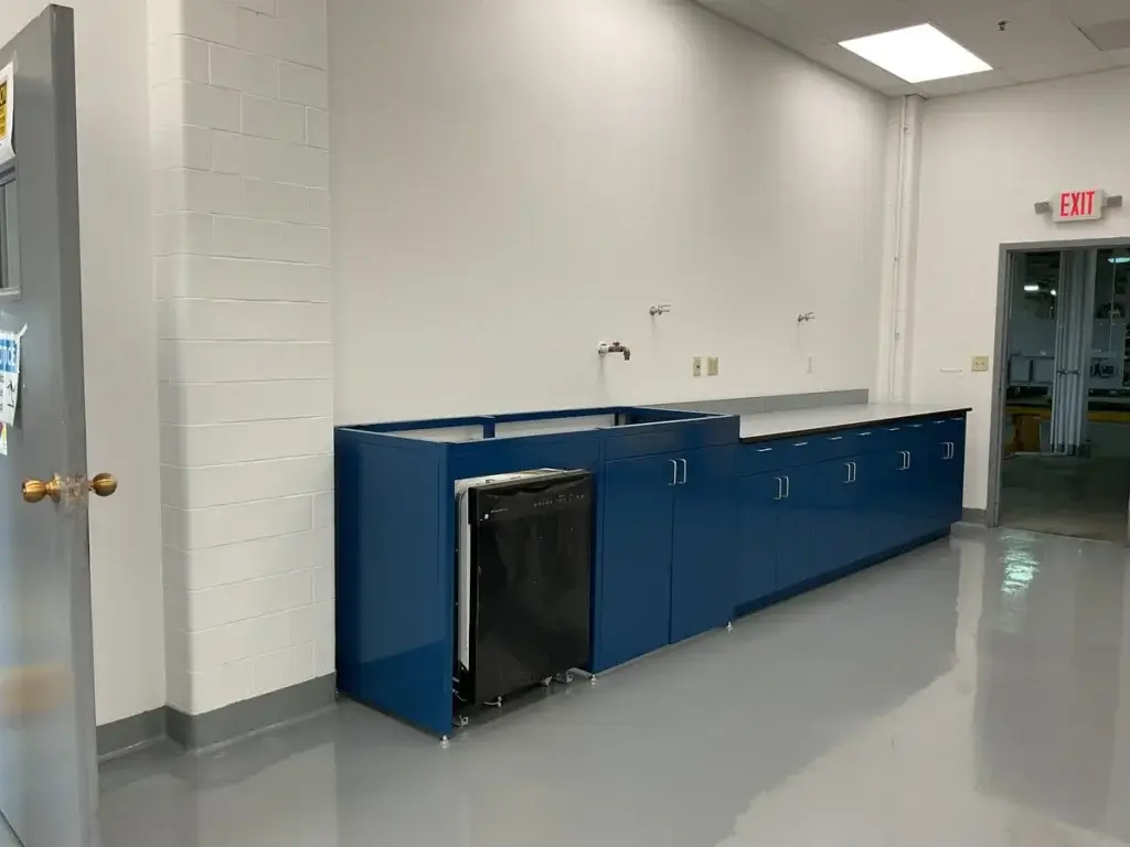 powder-coated laboratory cabinets